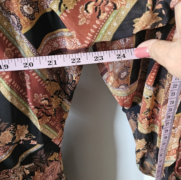 NWT City Chic Harlee Angelina Print Faux Wrap Dress Plus Size 20W - Picture 10 of 11